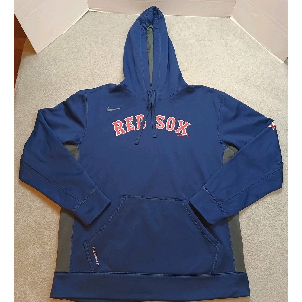 Salem Red Sox Minor League MLB Baseball Nike Therma Fit Blue Hoodie Men's Large